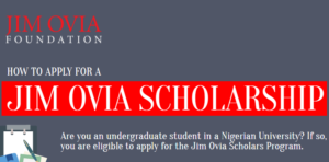 Jim Ovia Scholarship 2017