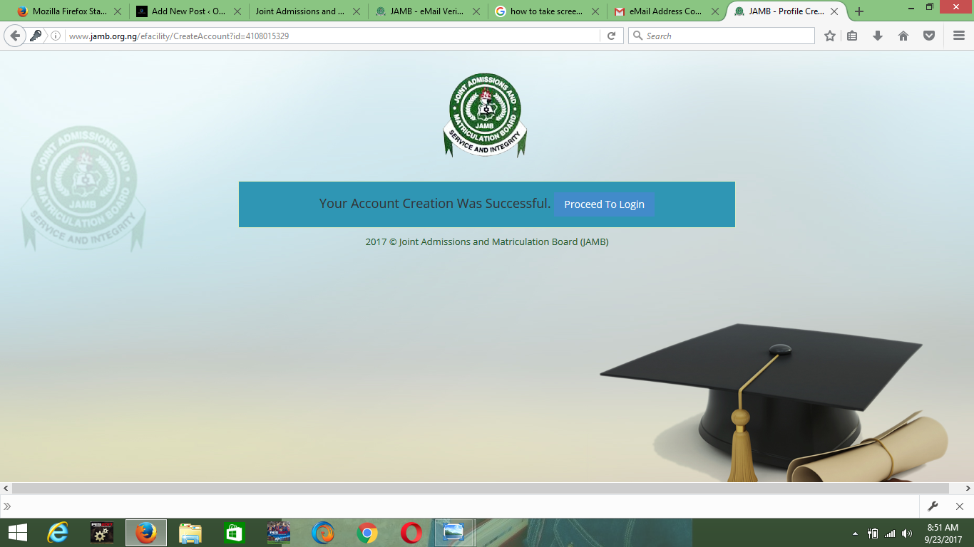 Jamb profile creation 2024 2025 jamb ng jamb profile creation