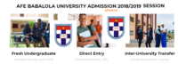 ABUAD Post UTME/Direct Entry Admission Form