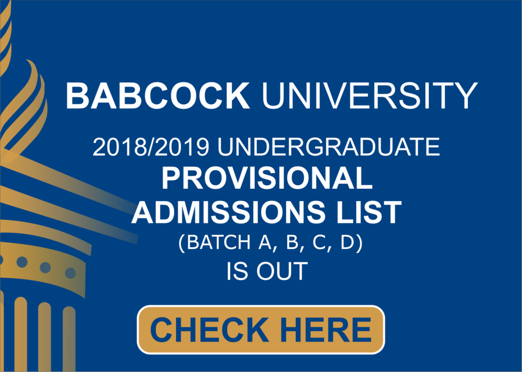 Babcock University Admission List 2024/2025, SCHOOL FEES