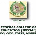 Federal College Of Education (Special) Oyo Admission List