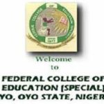 Courses Offered In Federal College of Education (Special), Oyo (FCES-Oyo)