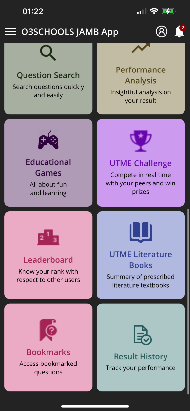 O3SCHOOLS JAMB APP for iOS