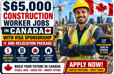 Construction Worker Jobs in Canada With Visa Sponsorship