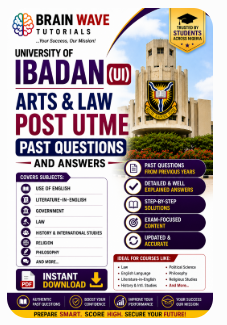 University of Ibadan (UI) Arts & Law Post UTME Past Questions