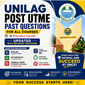 UNILAG Post UTME Past Questions and Answers PDF